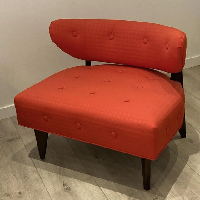 DWM | MALOOS Mid Century Inspired DWM Maloos Hug Chair in Red For Sale - Image 4 of 5