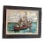 1950s Mid Century Acrylic on Board Painting of a Boat at Sea For Sale