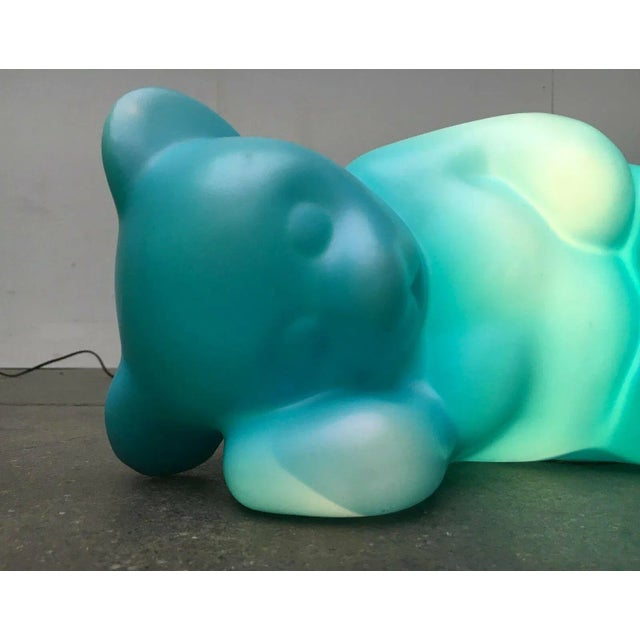 Blue Postmodern German Lumibär Bear Floor Lamp by Klein & Leidig for Flötotto, 1990s For Sale - Image 8 of 18