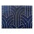 1990s Phillip Jeffries Navy Blue & Gold Velvet Cocoon Wallpaper, Lasercut Velvet For Sale - Image 5 of 5