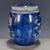 1950s Blue and White Porcelain Lidded Jar, Reserved Plum Branch Decoration For Sale - Image 4 of 9
