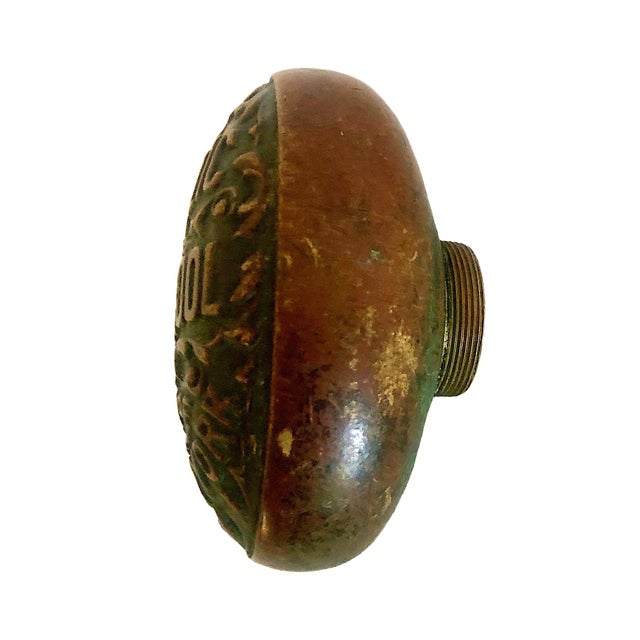 On offer is an authentic antique cast bronze New York City Public School doorknob, dating back to the late 19th or early...
