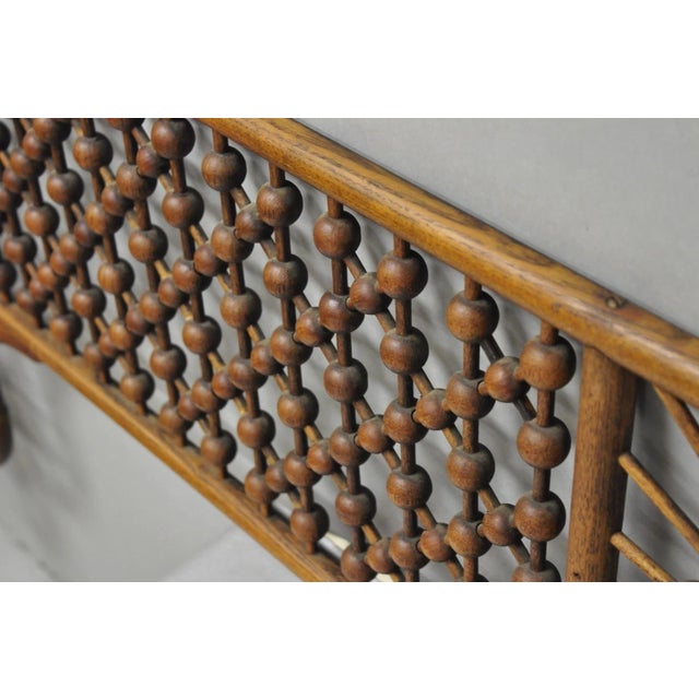Antique Victorian Oak Stick & Ball 84" Fretwork Archway Architectural Salvage For Sale - Image 9 of 17