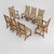 Art Deco Dining Room Charis in Oak and Leather, 1940s, Set of 8 For Sale - Image 9 of 9