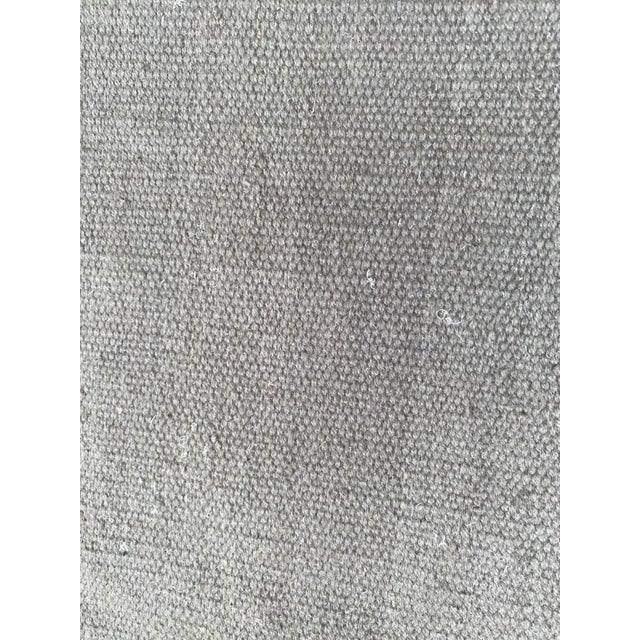 Vintage Indian Modern Khaki Color Flat Rug For Sale - Image 9 of 12