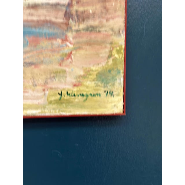 Yngve Werngren, Komposition, 1974, Oil Painting on Canvas, Framed For Sale - Image 6 of 16