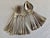 Vintage French Boulenger Box Silver Plated Dinner Spoons and Forks Cutlery, 1935, Set of 22 For Sale - Image 6 of 11