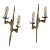 Pair of Bronze Sconces by Maison Arlus, France, 1960s For Sale
