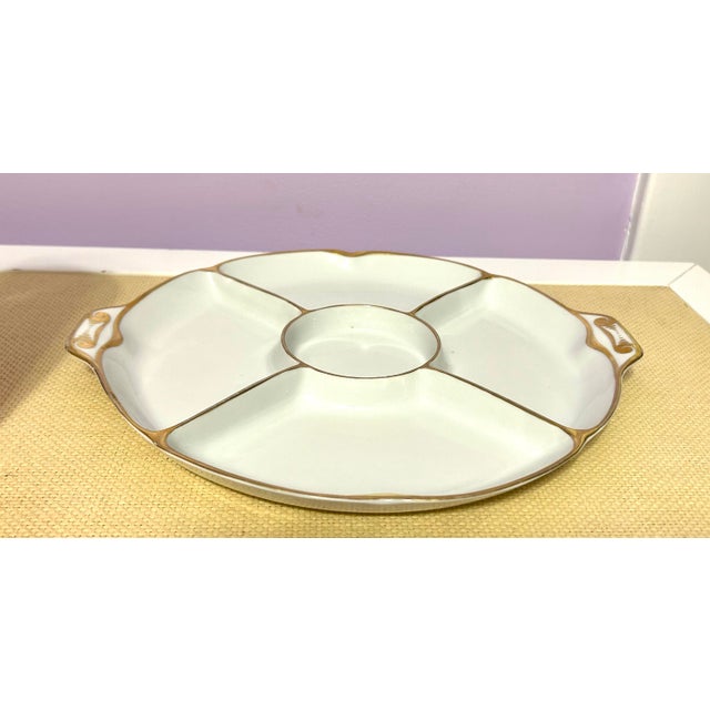 Heinrich & Co. Vintage H & C Gold Trimmed Bavarian Platter For Sale - Image 4 of 11