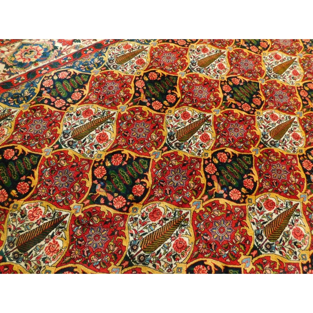 1990s Vintage Persian Bakhtiar Rug of Garden Panel Style 10'7"x 14'6" For Sale - Image 10 of 13