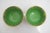 Green Chinese Small Cloisonne Flower Branch Green Interior Bowl Pair For Sale - Image 8 of 9
