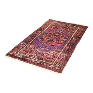 Vintage Hand-Woven Oriental Hamadan Rug, 1960s For Sale