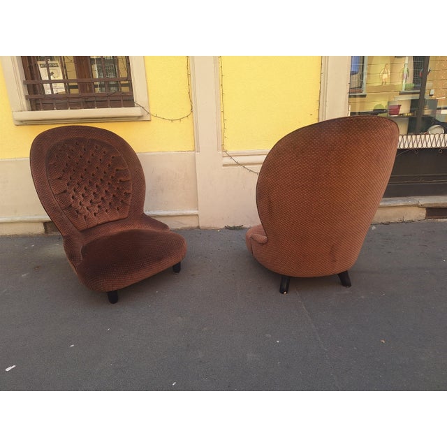 Vintage Lounge Chairs by Luigi Caccia Dominioni for Azucena, 2009, Set of 2 For Sale - Image 9 of 18