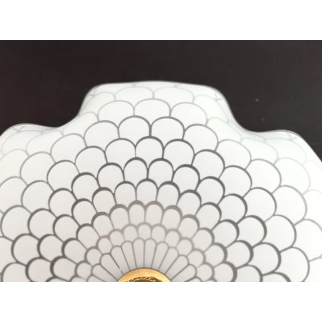 Mid Century Frosted Glass Flower Flush Light For Sale - Image 15 of 18