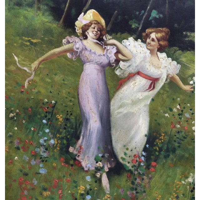 In the garden - Jean Louis Richard Italia 2002 - Oil on canvas cm. 70x100 This painting is inspired by the works of the...