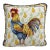 Vintage Yellow and Blue Rooster Country Needlepoint Pillow For Sale