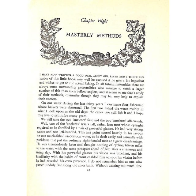 "One River: Or Trout and Grayling Fishing" 1952 Carey, h.e. For Sale - Image 4 of 12