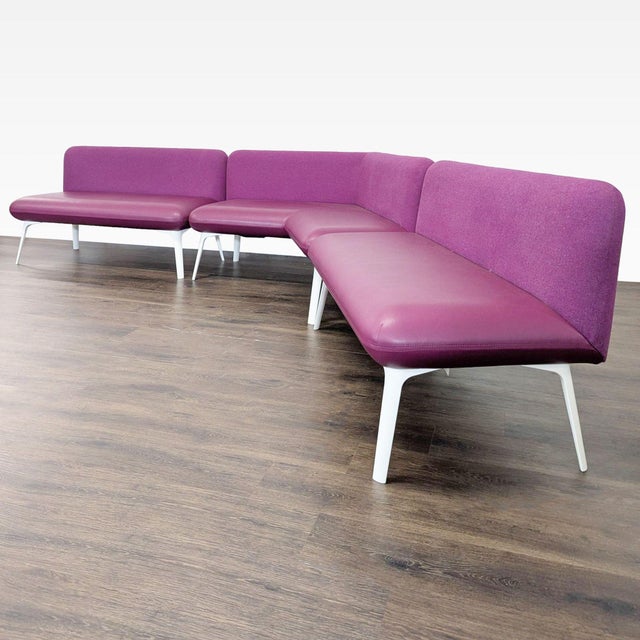 Commercial-grade modular lounge seating by Jack Cartwright featuring a contemporary low-profile design. Configured in a...