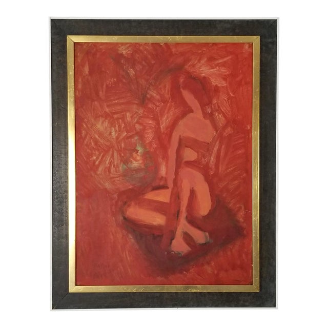 1954 Farhi Abstract Female Painting/ Sold For Sale