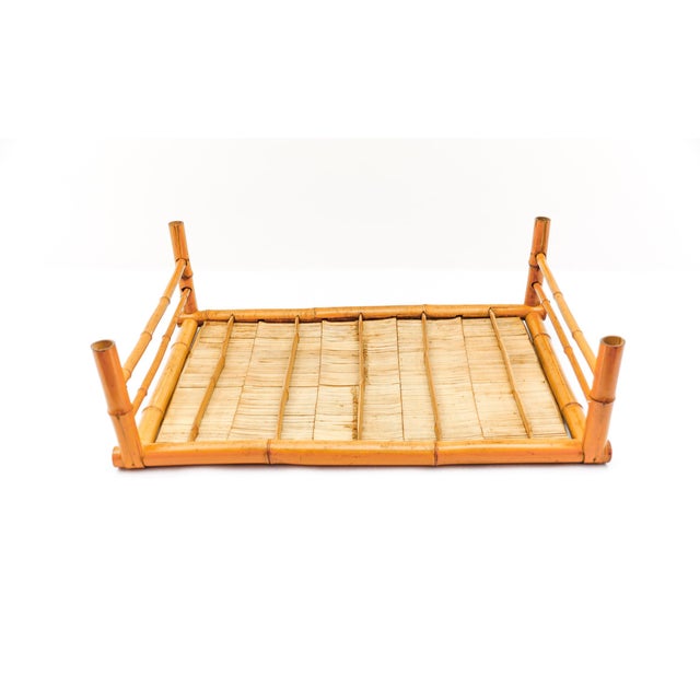 Mid-Century Minimalist Japanese Bamboo Tea Table, Japan, 1950s For Sale - Image 9 of 16