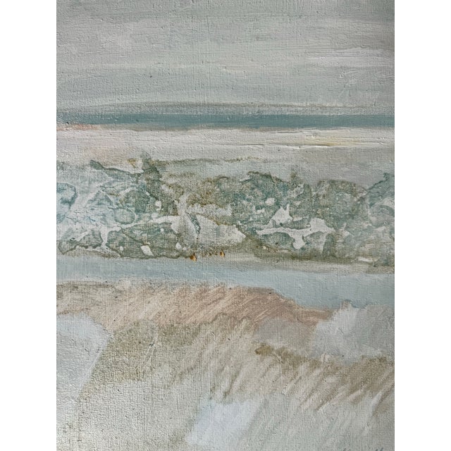 1980s 1980's Vintage Abstract Expressionist Style Landscape Oil Painting - Framed/ Sold For Sale - Image 5 of 12