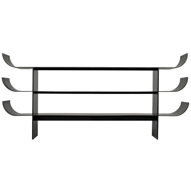 Mid-Century Modern Kyoto Console, Black Iron For Sale - Image 3 of 6