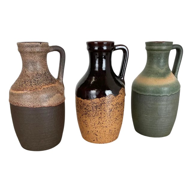 Fat Lava Supercolor Vases by Marei, Germany, 1970s, Set of 3 For Sale