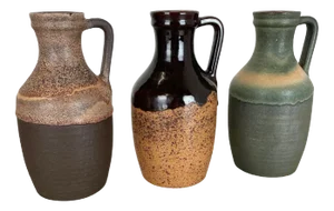 Fat Lava Supercolor Vases from Marei, Germany, 1970s, Set of 3