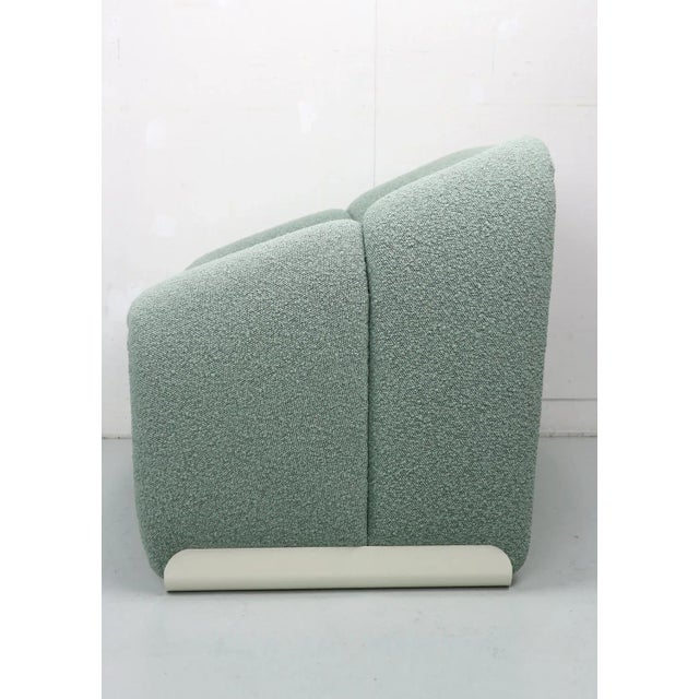 Metal Set of F598 Groovy Armchairs attributed to Pierre Paulin for Artifort, 1972 For Sale - Image 7 of 11