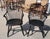 19Thc Collection of three 19thc Philadelphia,Pa. Saddle seat Windsor arm chairs.Two are painted a very dark brown paint &...