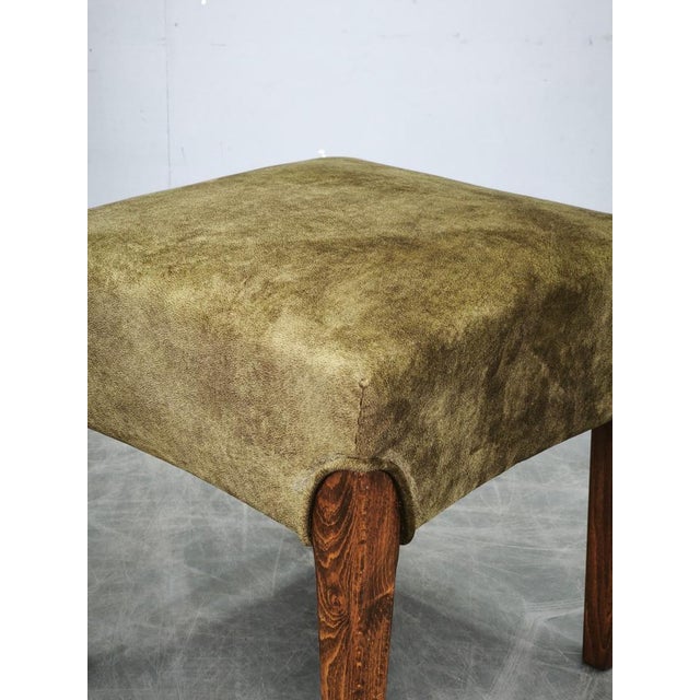 Art Deco Beech Stool, Former Czechoslovakia, 1930s For Sale - Image 4 of 10