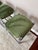 Metal Mid 20th Century Modernist Cal-Style Chrome Counter Height Bar Stools With Velvet Green Seats - Set of 3 For Sale - Image 7 of 12