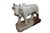 This lovingly carved white Brahman bull, circa 1890-1910, likely represents Nandi, sacred mount of Shiva, one of the...