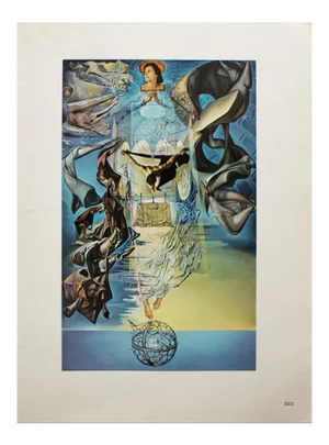 1957 After Salvador Dali, "Static Supersonic Speed of Raphael's Madonna" First Edition Photogravure
