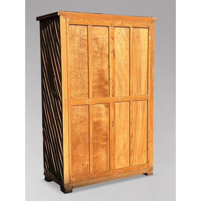 1970s Mid-Century Modern French Bamboo Wicker Wardrobe, 1970 For Sale - Image 5 of 9