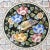 Bordallo Pinheiro Porcelain Hand Painted Porcelain Wall Plate With Flowers & Bird, 1973, Signed For Sale - Image 4 of 10