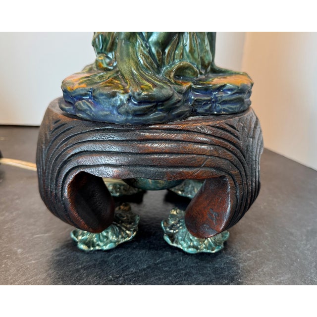 Vintage Frederick Cooper Frogs Lamps, a Pair For Sale - Image 12 of 18
