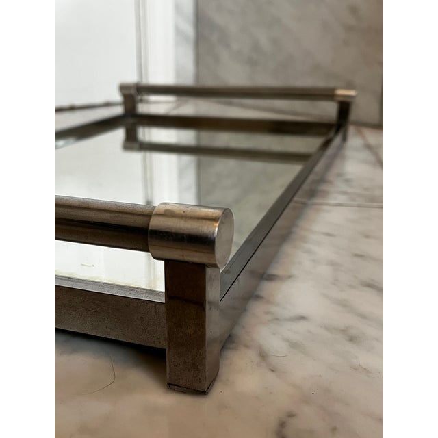 Modern Chromed Tray by Jacques Adnet, 1930s For Sale In Saint Louis - Image 6 of 14