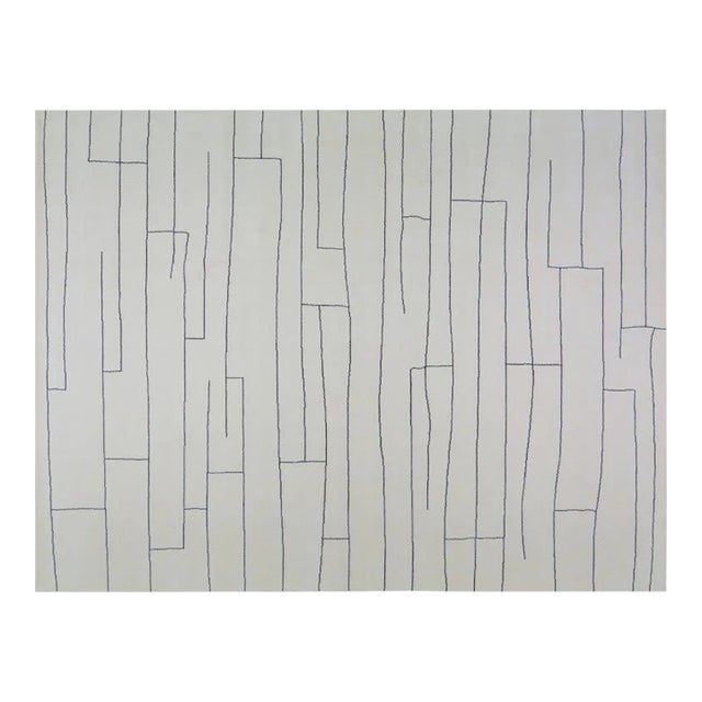 Moroccan Azilal Hand Knotted Wool Rug, 10'2 X 14'1 For Sale