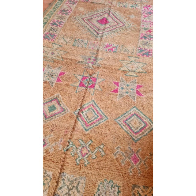 Pink Moroccan Handwoven Pink Rug For Sale - Image 8 of 13