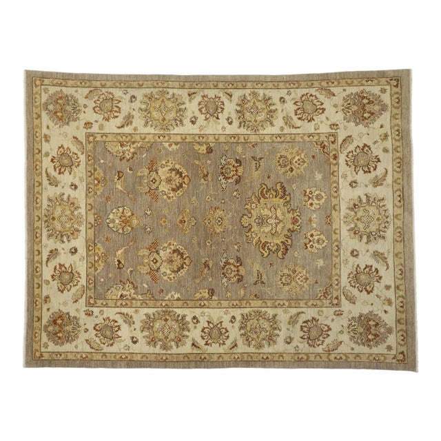 Vintage Modern Oushak Area Rug, 08'07 X 11'02 For Sale
