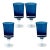 1970's Swedish Denby Milnor Mirage Cobalt Goblets by Bo Bergstrom - Set of Four For Sale