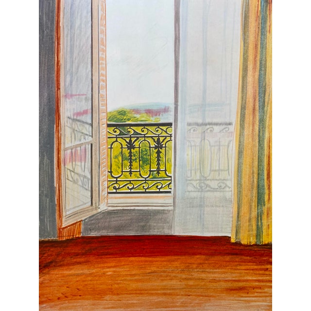 David Hockney Vintage 1981 Lithograph Print Framed Large New York Film Festival Poster " Window, Grand Hotel, Vittel " 1970 For Sale - Image 13 of 18