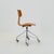 Arne Jacobsen Mid-Century Model 3113 Swivel Desk Chair in Teak by Arne Jacobsen for Fritz Hansen, 1960s For Sale - Image 4 of 11