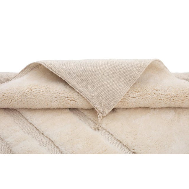 Early 21st Century Hand-Knotted Wool Rug by Azele Studio For Sale - Image 5 of 11