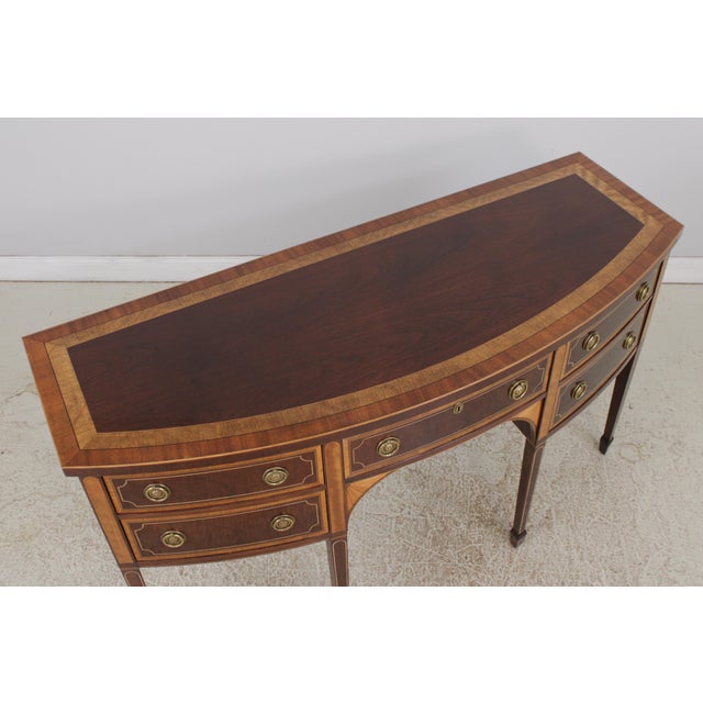 Brown Baker Historic Charleston Inlaid Mahogany Sideboard For Sale - Image 8 of 18
