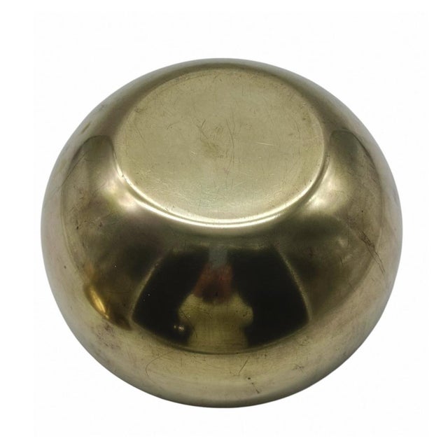 Metal Brass Pumpkin Ice Bucket, Italy, 1970s For Sale - Image 7 of 8