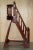 Brown Tall Antique Georgian Style Mahogany Library Steps With Gallery Rail - 5'7" For Sale - Image 8 of 18