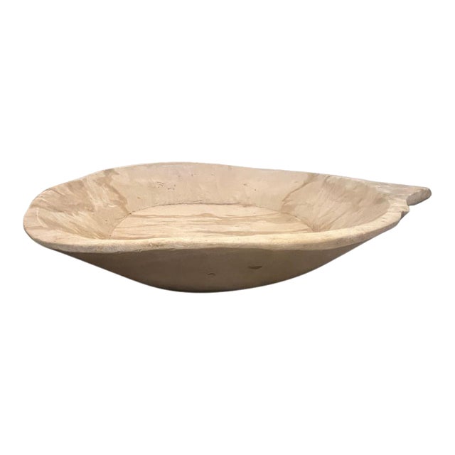 Vintage Wooden Parat Bowl For Sale