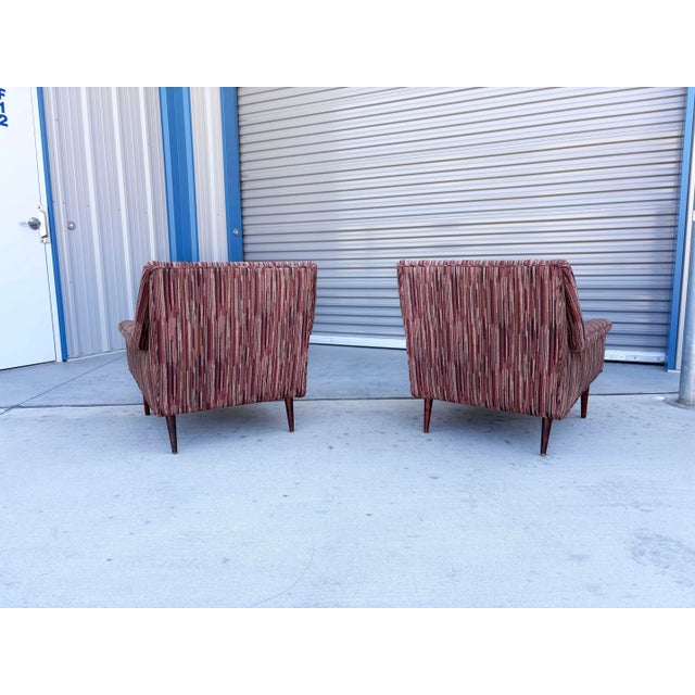 Wood 1960s Mid Century Walnut Lounge Chairs For Sale - Image 7 of 13